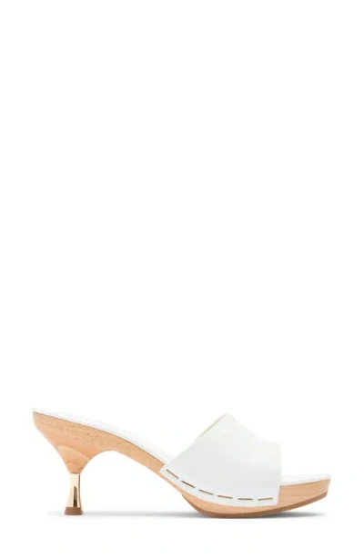 Jeffrey Campbell Cammie Platform Slide Sandal In White