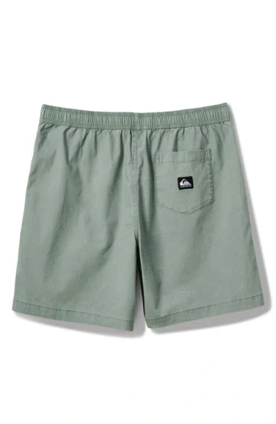 Quiksilver Taxer Stretch Drawstring Shorts In Green
