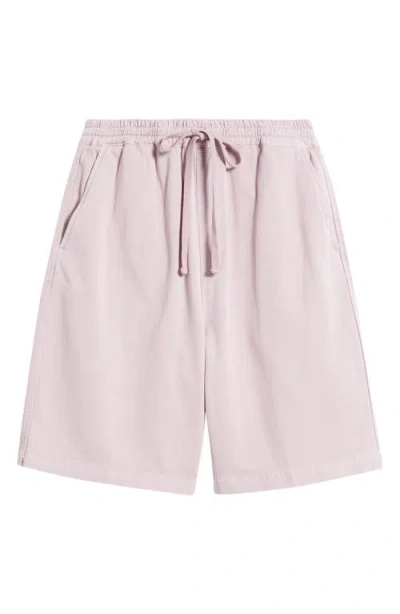 Carhartt Work In Progress Floyde Lyocell & Cotton Twill Drawstring Shorts In Pink