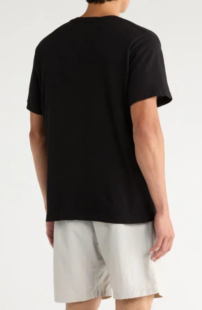 Afield Out Online Cotton Graphic T-shirt In Black