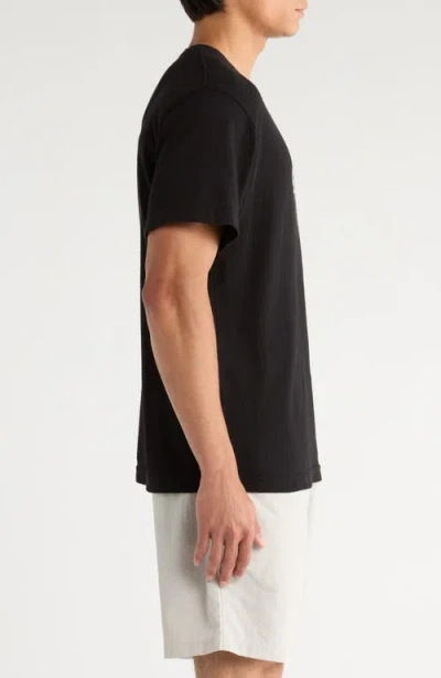 Afield Out Online Cotton Graphic T-shirt In Black