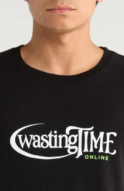 Afield Out Online Cotton Graphic T-shirt In Black