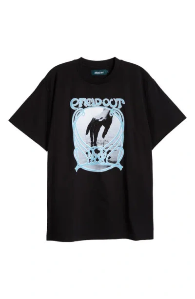 Afield Out Descend Cotton Graphic T-shirt In Black