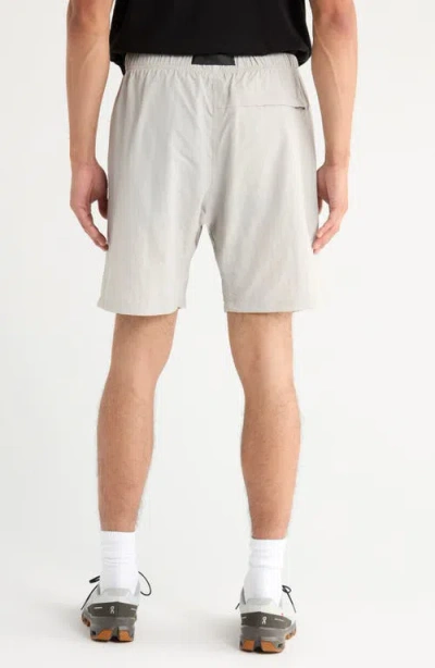 Afield Out Sierra Belted Climbing Shorts In Gray