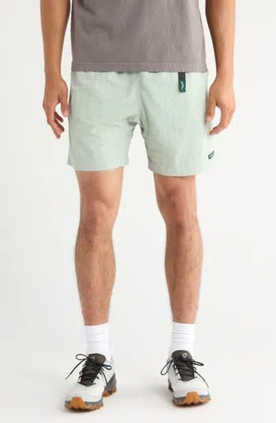 Afield Out Sierra Belted Climbing Shorts In Green