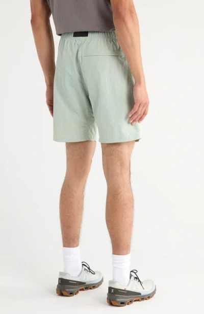 Afield Out Sierra Belted Climbing Shorts In Green