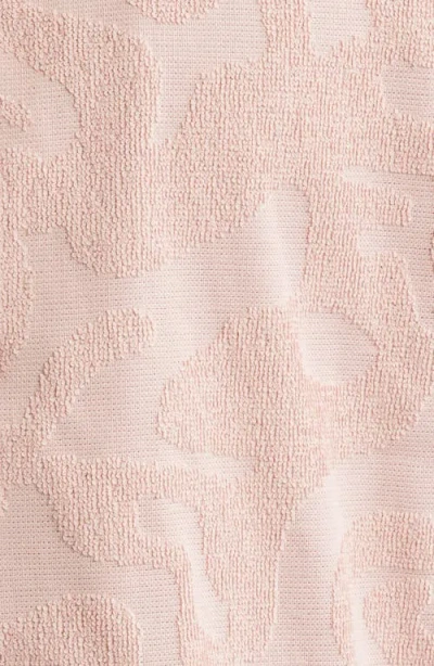 Oas Puzzlotec Texture Terry Cloth Camp Shirt In Pink