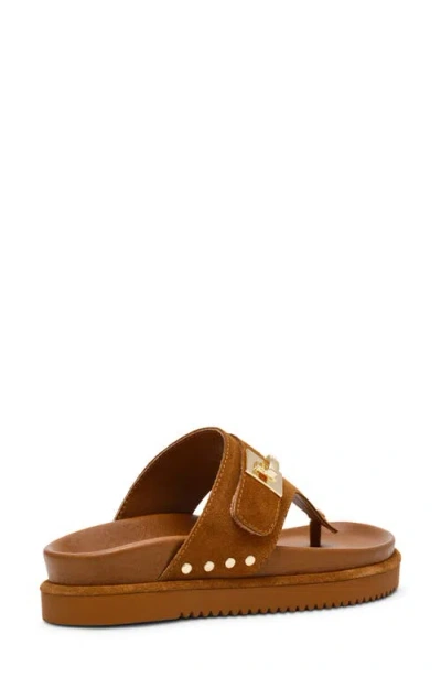 Steve Madden Women's Thona Hooded Lug-sole Footbed Sandals In Brown
