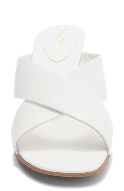 Jeffrey Campbell Tetra Slide Sandal In White