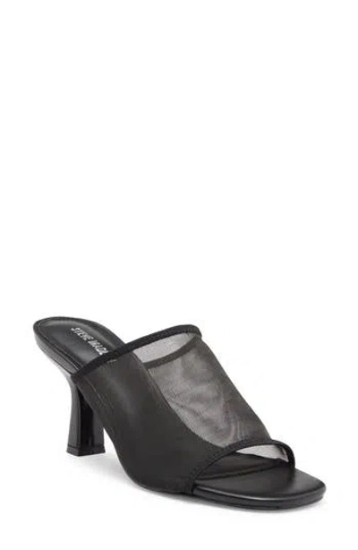 Steve Madden Gleam Mesh Sandal In Black