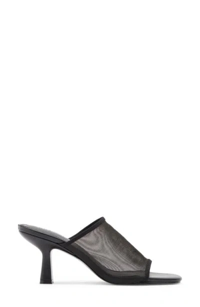 Steve Madden Gleam Mesh Sandal In Black