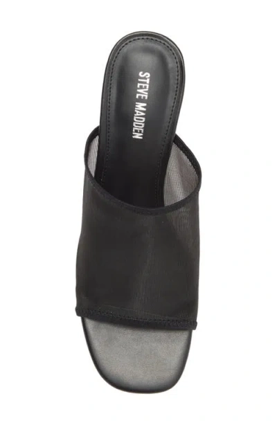 Steve Madden Gleam Mesh Sandal In Black