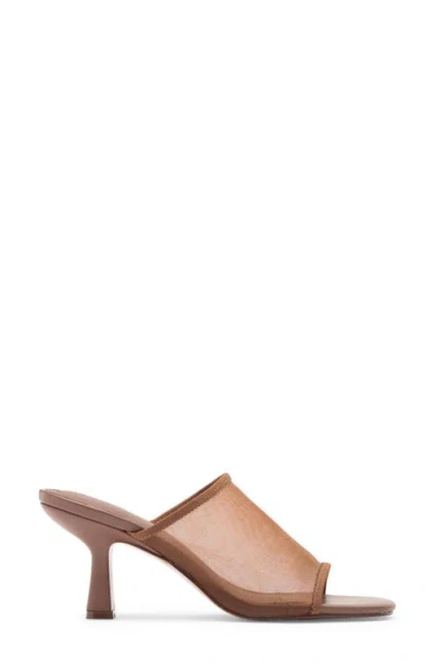 Steve Madden Gleam Mesh Sandal In Brown