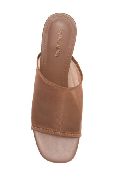 Steve Madden Gleam Mesh Sandal In Brown