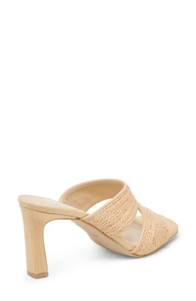 Dolce Vita Gitel Wide Heels Lt Natural Raffia In Brown
