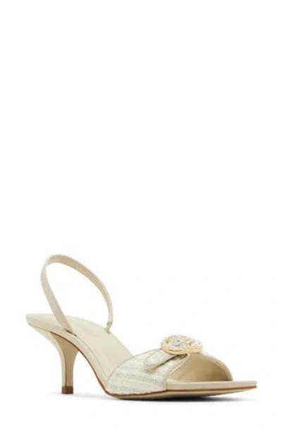 Steve Madden Women's Henrietta Kitten-heel Dress Sandals In Gold