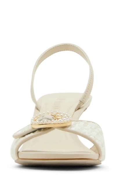 Steve Madden Women's Henrietta Kitten-heel Dress Sandals In Gold