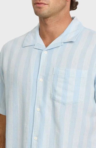 Quiksilver Nightfall Island Camp Shirt In Blue