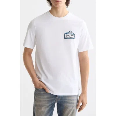 Scotch & Soda Crewneck Graphic T-shirt In Neutral