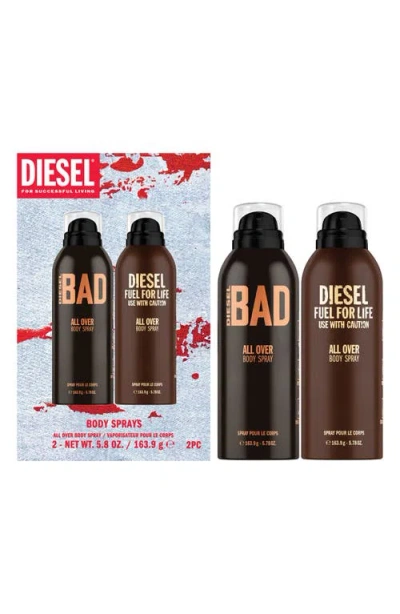 Diesel ® Bad/ Fuel For Life 2-piece Body Spray Set In Transparent
