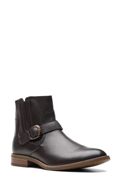 Clarks Camzin Loop Leather Boot In Black