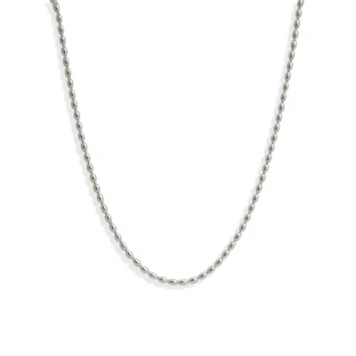 Kate Koel Women's Sterling Silver Oval Bead Chain Necklace In Metallic