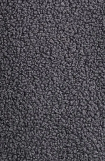 Ugg(r) Emmersyn Uggbraid Trim High Pile Fleece Coat In Gray