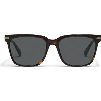 Quay Recap 46mm Small Square Sunglasses In Brown