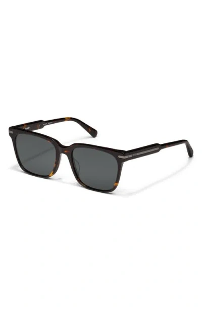 Quay Recap 46mm Small Square Sunglasses In Brown