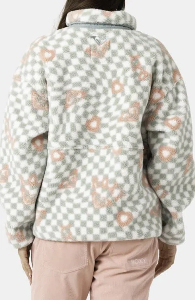 Roxy Axel Fleece Jacket In Gray