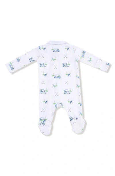 Angel Dear Golf Carts Long Sleeve Footie In White