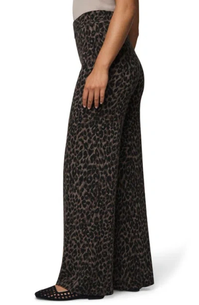 Splendid Wide-leg Sweater Pant In Leopard Print In Animal Print