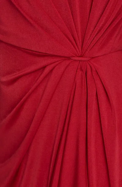 Bcbg Women's Side Knot Long Sleeves Sheath Dress In Red