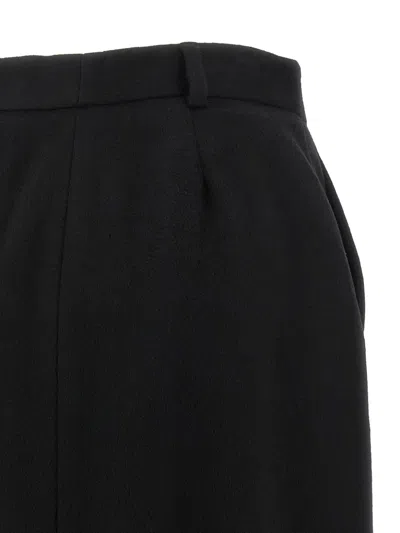 Brioni Violante Slit Detailed Midi Skirt In Black