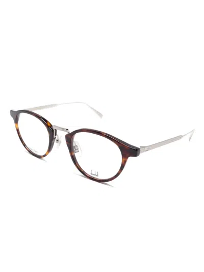 Dunhill Round-frame Glasses In Brown