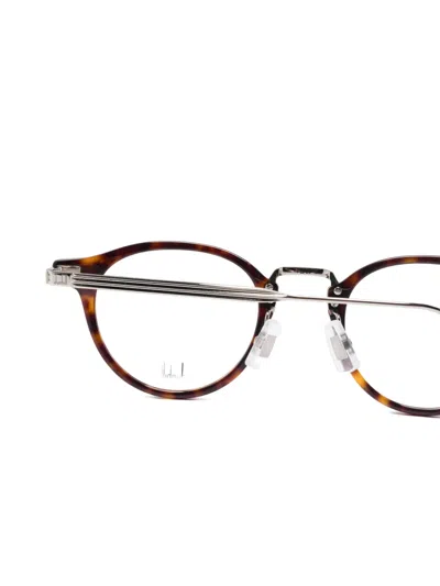 Dunhill Round-frame Glasses In Brown