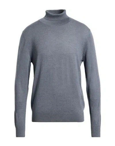 Shockly Man Turtleneck Grey Size 46 Merino Wool In Gray