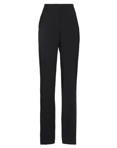 Alberta Ferretti Woman Pants Black Size 8 Virgin Wool, Elastane In Black