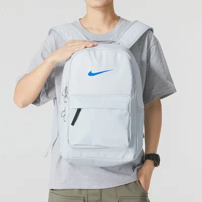 Nike Heritage Eugene Wntrzd Bkpk Student Schoolbag Casual Backpack Unisex Whitegold In Blue