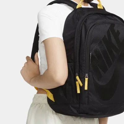Nike Hayward Backpack 'black Yellow' In Multi