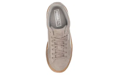 Puma Suede Platform Sneakers Grey/brown In Multi