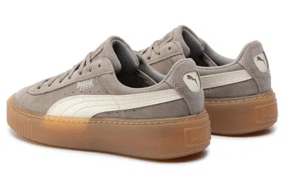 Puma Suede Platform Sneakers Grey/brown In Multi