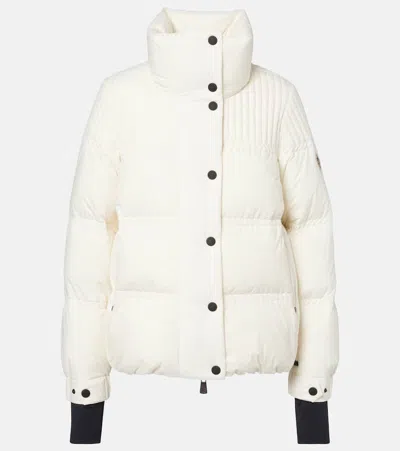 Moncler Anglin Padded Jacket With Logo-patch In White
