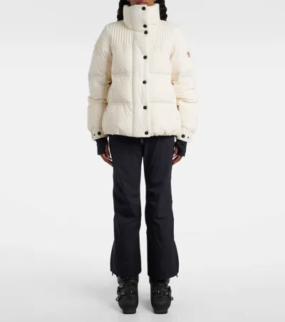 Moncler Anglin Padded Jacket With Logo-patch In White