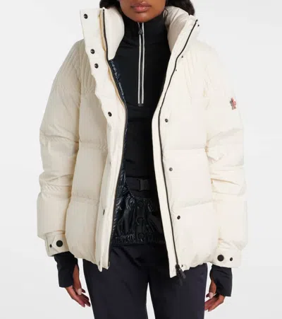 Moncler Anglin Padded Jacket With Logo-patch In White