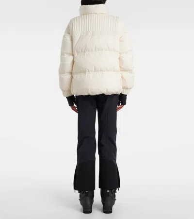 Moncler Anglin Padded Jacket With Logo-patch In White