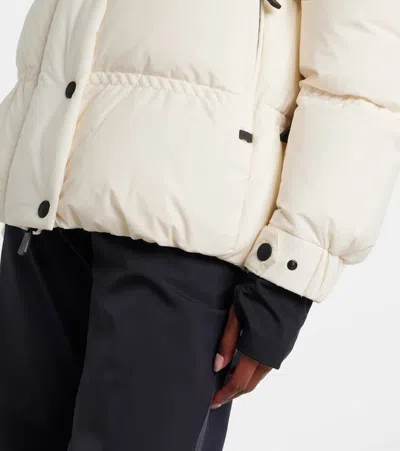 Moncler Anglin Padded Jacket With Logo-patch In White