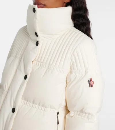 Moncler Anglin Padded Jacket With Logo-patch In White