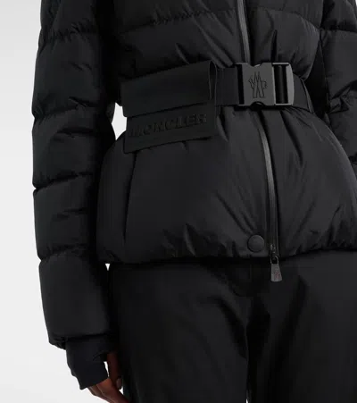 Moncler Grenoble Bouquetin Hooded Down Puffer Jacket In Black