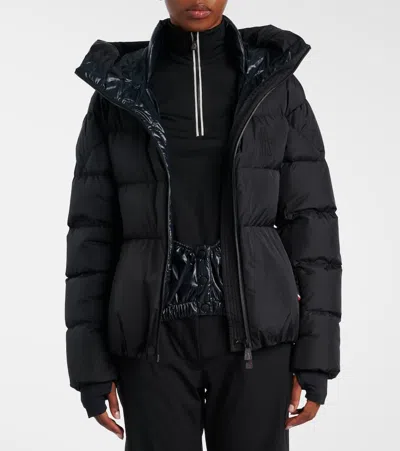 Moncler Grenoble Bouquetin Hooded Down Puffer Jacket In Black